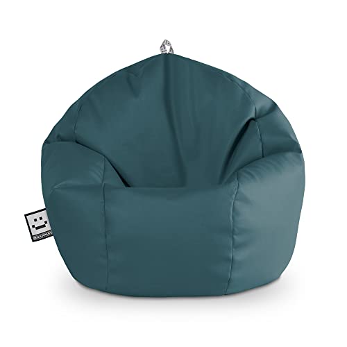 HAPPERS Puff Pelota Polipiel Interior Glaciar