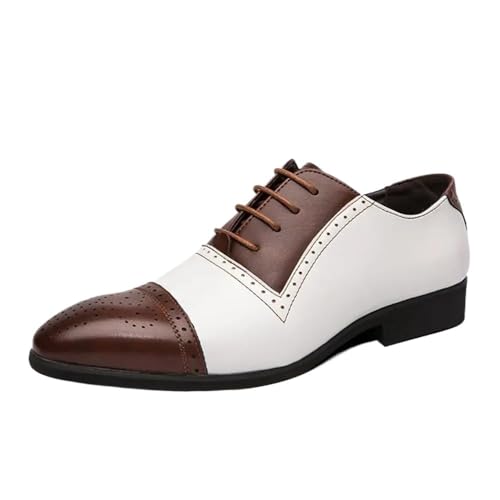 Dress Shoes for Men Men's Formal Leather Dress Shoes Lace-Up Business Party Footwear