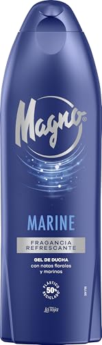 Magno - Gel de duche marinho de 600 ml, regenera e revitaliza a pele, proporciona frescor