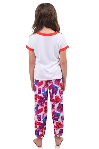 Komar Kids Girls Miraculous Ladybug Striped Short Sleeve Pajama3