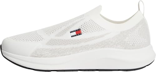 Tommy Jeans Homme TJM Knitted Runner baskets basses noires en maille