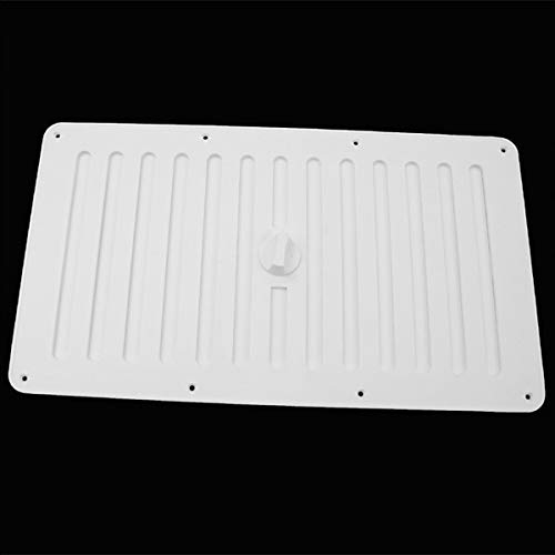 Griglia di ventilazione per roulotte, camper, caravan, barca bianca, 383 x 220 mm