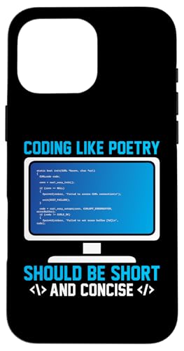 Coding Like Poetry Should Be Short And Concise X}zP[X iPhone 16 Pro Max p
