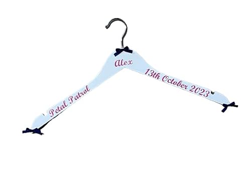 Wedding Hangers by CleverCHIC (x1) Wedding Dress Hanger Bridesmaids Hangers Personalised Hangers Beautiful Wedding Day Keepsake and Photo Prop