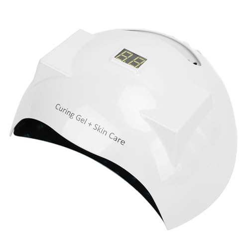 Nail Light LED Lamp Beads Powerful 33pcs+18pcs 5200mAh Lithium ion Battery Lamp with Handle, Infrared Sensing for Home Salon, Fast Curing Nail Polish Gel (US Plug)