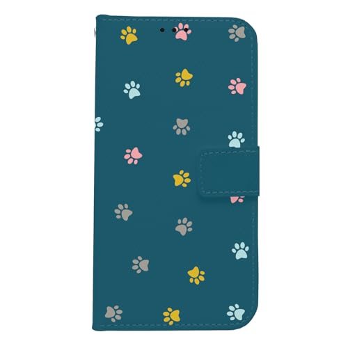 ONLYOU iphone 17 pro max 用 ケース 手帳型 いphone17promax用ケース アート かわいい アイフォン クマ 犬 猫 おしゃれ 熊 イヌ ネコ animal イラスト足跡 韓国 diary case アイフォン17プロマッ