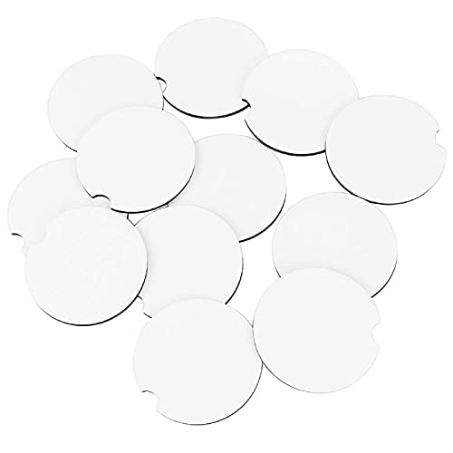 Sublimation Blanks Car Cup Coasters, MDF Hardboard Sublimation Coasters Blanks, Absorbent Heat Transfer Cup Coasters for Drinks, Party Supplies Coasters and DIY Crafts