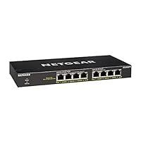 NETGEAR 8 Port PoE Switch GS308PP - Ethernet Splitter - Ethernet Switch - Ethernet Hub - Plug-and-Play - Silent Operation - Desktop or Wall Mount