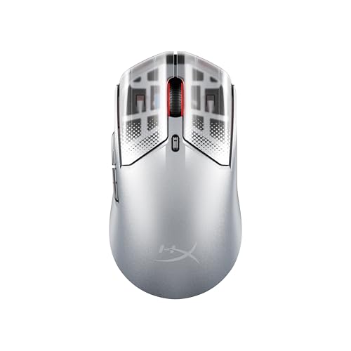 Image of HyperX Pulsefire Haste 2 S - Wireless Gaming Mouse for PC - 64g, Magnesium Alloy Shell, Rechargeable li-ion Battery, 26K Sensor, Dual Wireless, Glass Skates, Silver