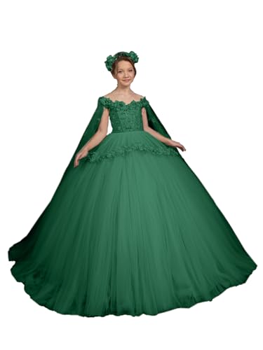 Flower Girl Dresses for Wedding Applique Pageant Dresses for Girls Off Shoulder Flower Girl Dress