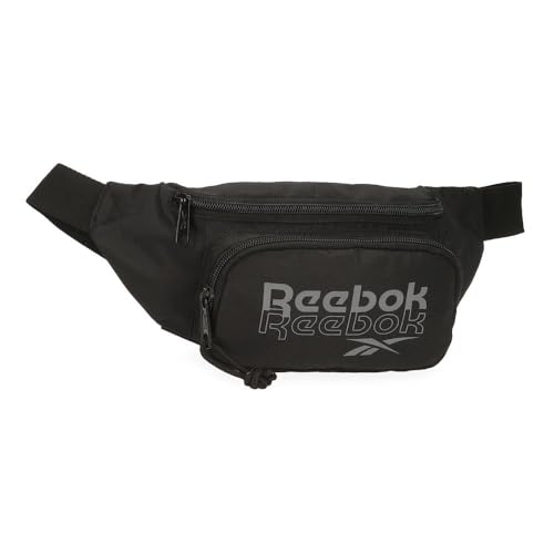 Reebok Melbourne Riñonera Negro 23x12x8 cms Poliéster by Joumma Bags