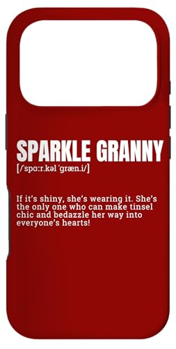 Funny Sparkle Granny Hearts�̒�` �X�}�z�P�[�X iPhone 17 Pro �p
