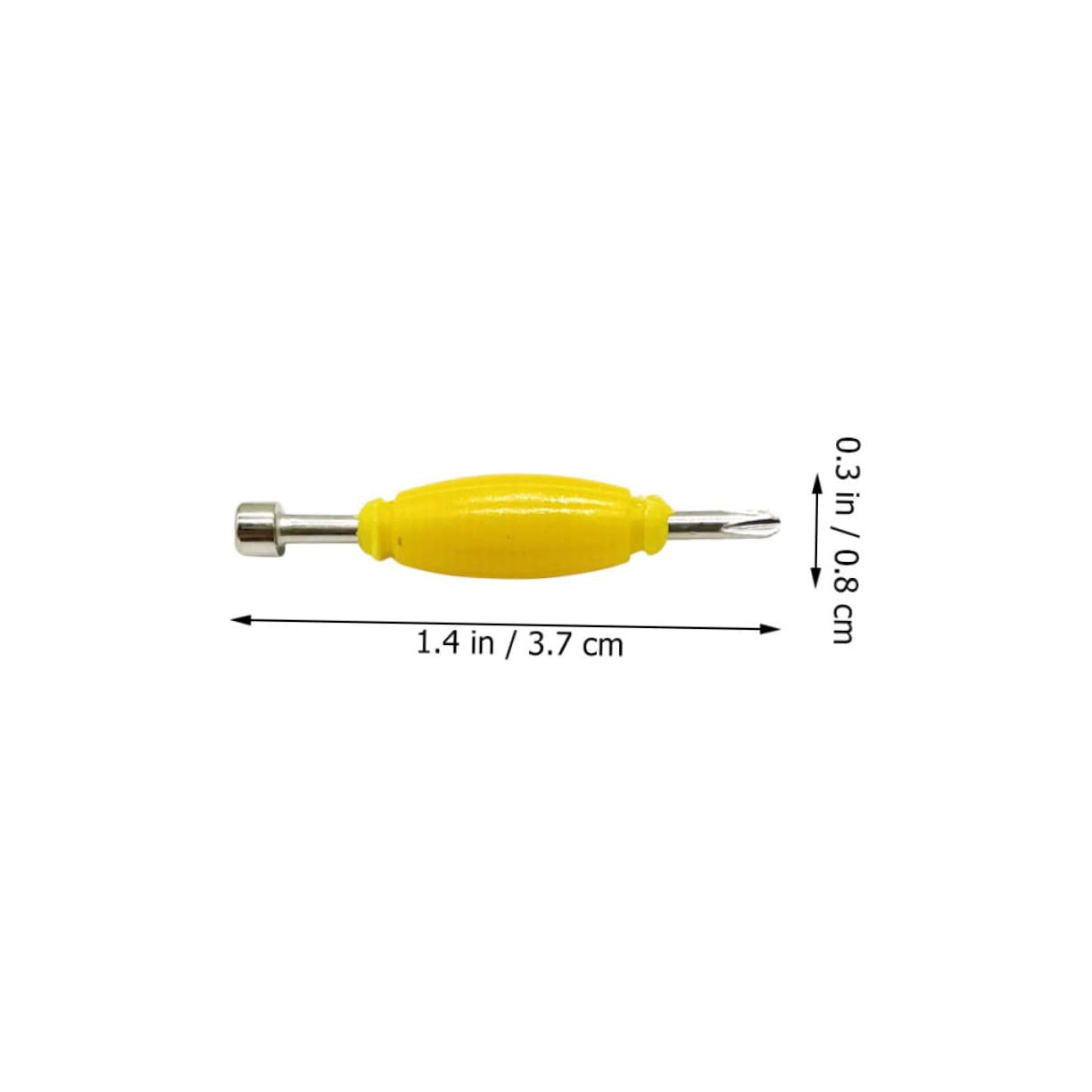 TOYANDONA Destornillador para Diapasones de Doble Punta, Kit Reparación Fingerboard Metálico 12 Piezas para Tornillos Pequeños