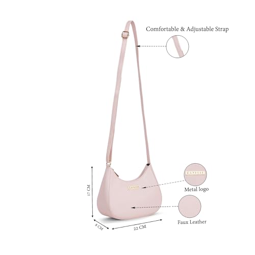 Image of Caprese Omni Small Sling Bag for Women with Adjustable Strap & Zipper Closure for Comfortable Wear | Versatile Handbag for Everyday Use, Travel, and Special Occasions