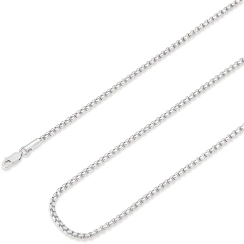 925 Sterling Silver Byzantine Chain Lobster Clasp 4mm5mm Silver Chain Necklace for Men 16 Inch