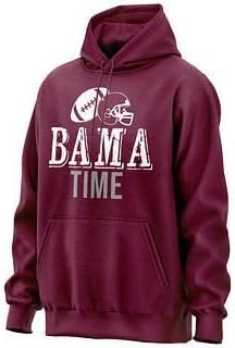 Printbox Originals Bama Time Hoodie, Alabama Hoodie for Men Women, AL Football Gameday