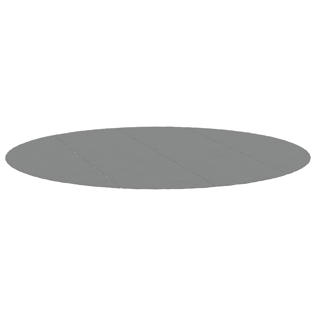 vidaXL Tapiz de Suelo Piscina geotextil de poliéster Gris Claro Ø428cm, Lona Suelo Piscina, Protector de Suelo para Piscina, Alfombra de Piscina