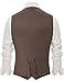 PJ PAUL JONES Mens Suit Vest Casual Slim Fit 5 Button Dress Tweed Herringbone Waistcoat