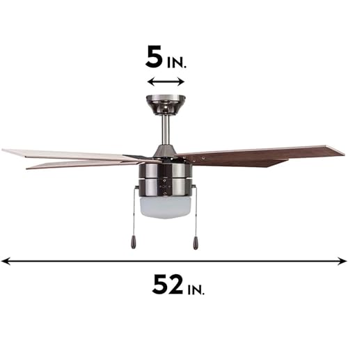 Portage Bay 51451 Chism Ceiling Fan, 52, Gun Metal
