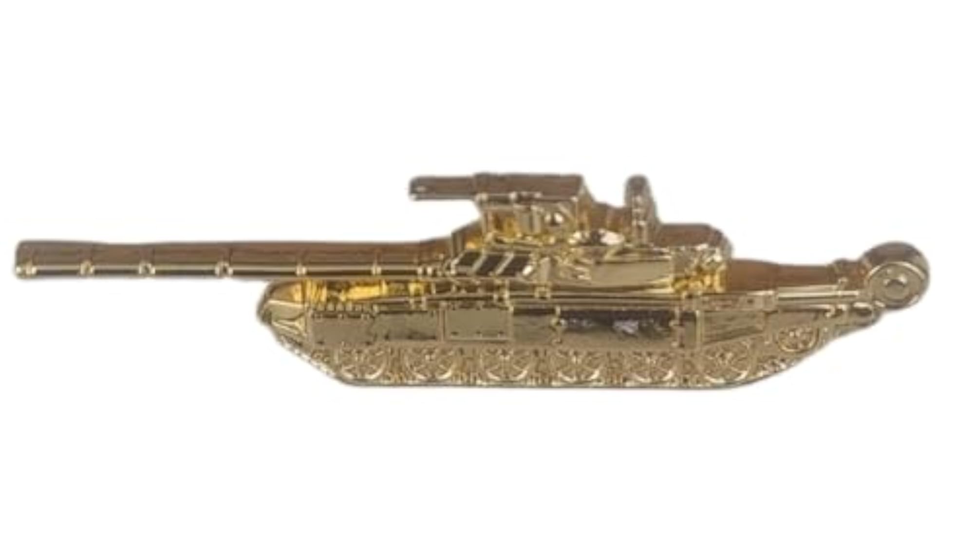 Men's T-90 Battle Tank Lapel Pin & Tie Tack, Military Design
