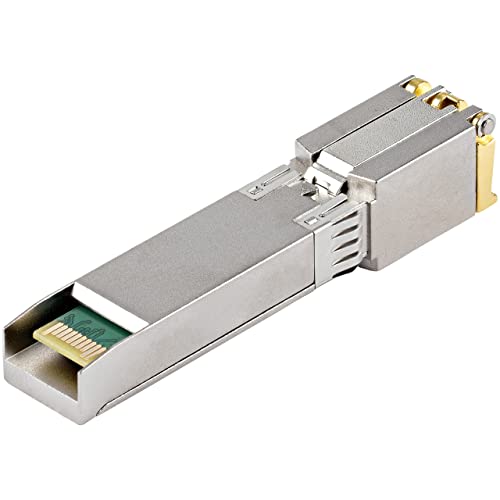 Image of StarTech Cisco GLC-T Compatible SFP Module, 1000BASE-T, TAA (GLCTSTTAA) | 1GE Gigabit Ethernet SFP, SFP to RJ45 Cat6 /Cat5e, RJ-45 100m, Cisco Firepower, ASR920, IE2000