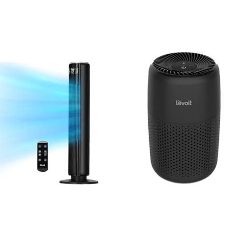 LEVOIT 36" Bladeless Tower Fan & Air Purifier for Bedroom with Sensor, Timer, Remote, Oscillation, Aroma, HEPA Filter - image 1