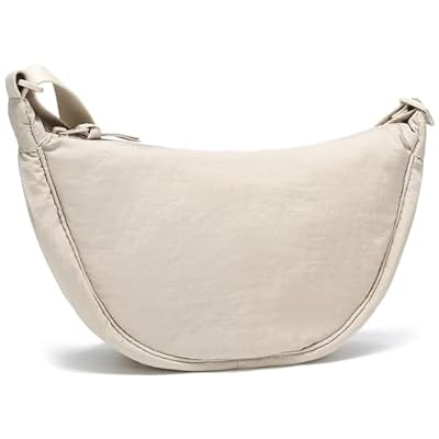 CUEMOON Borsa Mezzaluna Donna,Borsa Marsupio Donna Tracolla, Borsa a Spalla con Tracolla Regolabile