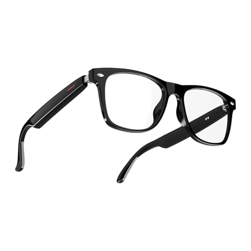 QJF Smart Glasses Anti Blue Light Bluetooth Glasses for Women Men, Audio Clear Sound/Touch/Voice Assistant/Open-ear Speaker for Iphone Android Calling Music Working