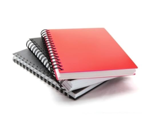 Image of Premium Spiral Notebook Plain A4 Size, Unruled 70 GSM Paper, 200 Pages, Multipack with college and school Office Stationery Student Supplies Creative Pack of (Pack of 2)