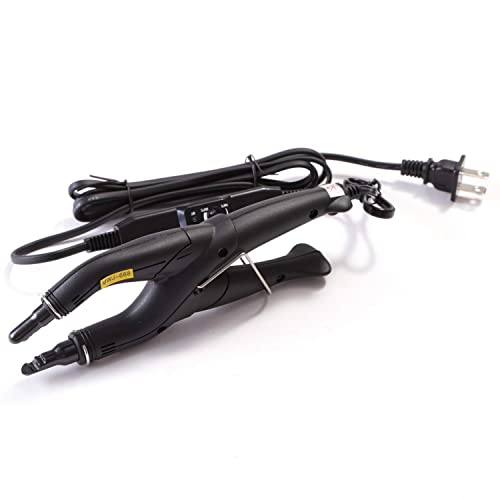 Vlasy Professional American Plug Fusion Hair Connector Iron Wand Melting Tool Hair Connector 01 (Black)