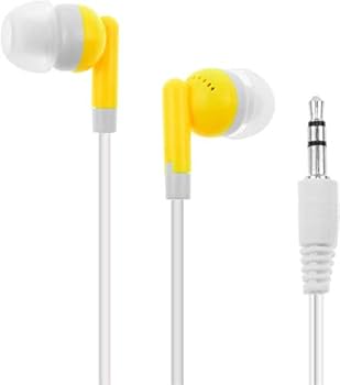 Amazon.co.jp: 子供用イヤホン 6個パック 学校用イヤホン バルク