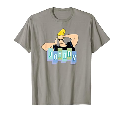 Image of Johnny Bravo Johnny Tiles T-Shirt, Men, Slate Grey, Large