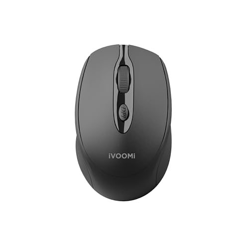 Image of iVOOMi AVNI Bluetooth Wireless Mouse, Silent Click, Adjustable 1600 DPI, 15m Range, Wireless Mouse for Laptop, PC, MacBook, Windows, macOS, Linux & Android