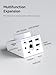 Hagibis Knob USB C Hub with Shortcut Buttons, RGB Type-C Docking Station with 4K@60Hz HDMI, 100W PD, 5Gbps USB-C, 2 USB3.0, 2.5G RJ45, AUX, SD3.0, Micro SD3.0 for MacBook iPad Pro Laptop (White 2.5G)