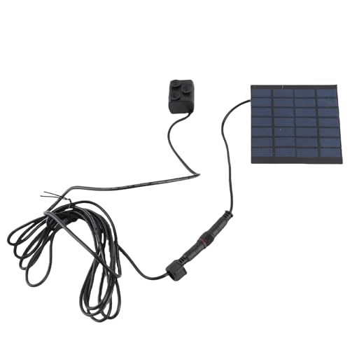 Dioche Solar Fountain Heater Mini Solar Fountain Pump Panel Kit – for Garden, Bird Bath, and Pond Decoration – 30-60cm Water Height – Easy Installation
