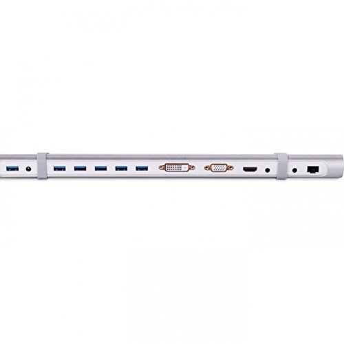 Club 3D Usb 3.0 Universal Docking Station Usb 3.0 To Hdmi Dvi Vga Video Multi-Display Adapter 5-Port Usb3.0 Hub Gigabit Ethernet Sd Tf Card Reader Audio Port For Windows 10/8/7 Vista Xp Mac Os X Linux #TOP3