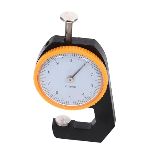 Calibrador de Espesor de Cabeza Plana de Acero CHILDWEET para Medición Precisa de Joyería, Papel, Película, Alambre, Cuero y Metal, Rango 0-10 mm miniatura 1