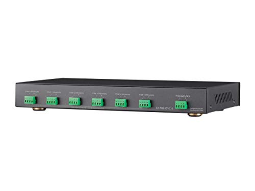 Monoprice SSVC-6.1 Single Input 6-Channel Speaker Selector - With Volume Control, Black