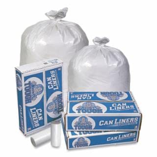 WHITE Trash Can Liners SIZE 33x39 THICKNESS 0.85MIL Bags per case 150