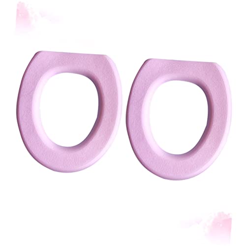 Cabilock 2Pcs Toilettensitzkissen Gepolsterte Toilettensitzabdeckung Toilettenauflage Toilettensitze O-Förmige Toilettensitzabdeckung Bunte Toilettensitzabdeckung Gepolsterte – Bild 7