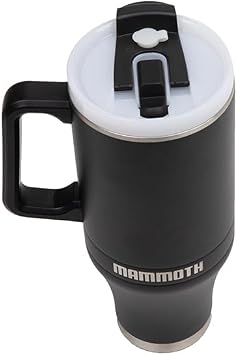Mammoth Ascent 40 oz Vacuum Insulated Steel Tumbler with Handle, Black