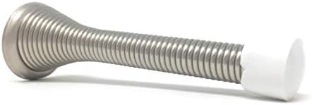 Tope de puerta de resorte flexible de níquel satinado 3.1/8" [2908SN] - Tope Puerta