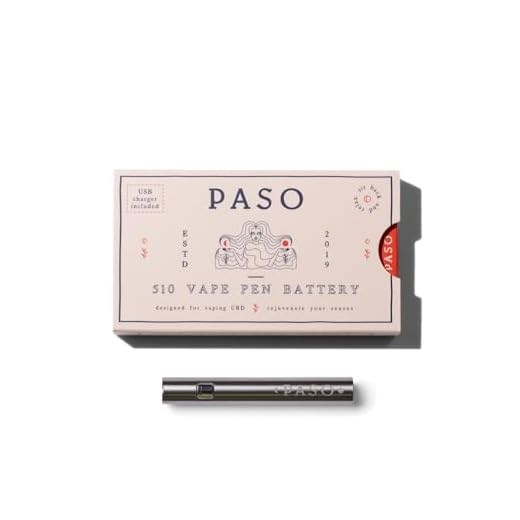 Paso – Premium Vape Pen with Rechargeable Battery | 510 Thread Device | Suitable for E-Liquids & Thick Oils | Includes Battery Charger | Does NOT contain Nicotine or Eliquid