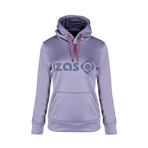 Izas - Sudadera con Capucha para Mujer - Sudadera de Mujer con Capucha Ajustable con Cordones - para Trekking y Ambiente Urbano - Duero V3 en Color Lila - Talla L