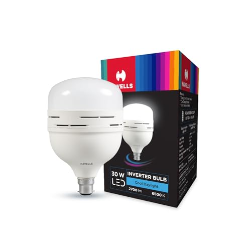 Havells 30W LED Emergency Bulb, 6500K, B22 Base - Image 2