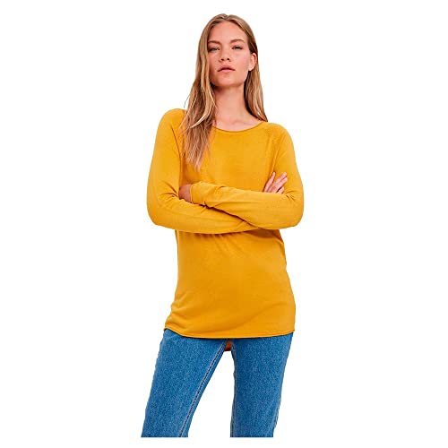 VERO MODA Damen Vmnellie Glory Long Blouse Ga Noos Pullover, Golden Yellow,...