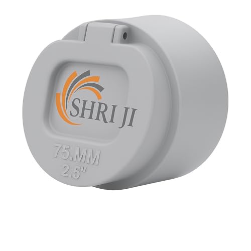 Image of PVC Drain Pipe Flip Cap 75MM (2.5 Inch) | Anti-Rat & Insect Guard | Durable White PVC Waste Pipe Fitting Cover for Indoor & Outdoor Drainage Use Pack Of 1