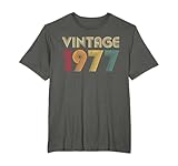 Vintage 1977 Birthday Gift Men Women Retro -77