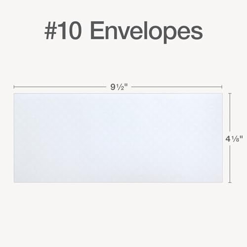 Oxford Envelopes, #10 Business Size, Security Tint, Peel & Seal Closure, 24 lb White Paper, Privacy Protection for Checks & Invoices, 500-Pack for Office or Home Mailing image 5