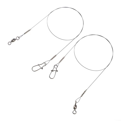 Titanium Fishing Leader Wire con Doble Cierre y Giratorio miniatura 1